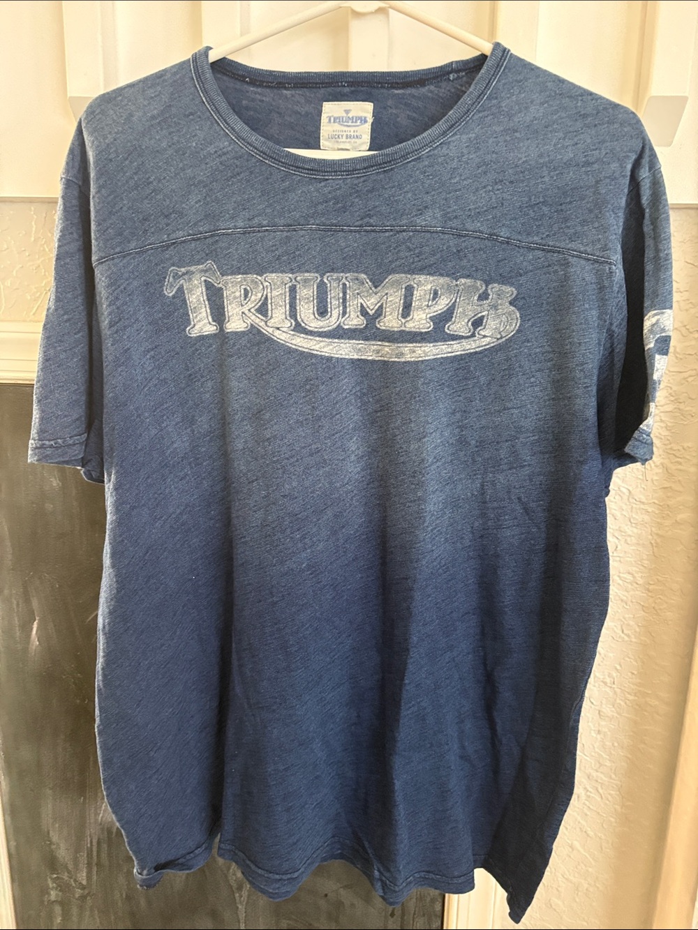 Triumph Blue Short Sleeve Graphic Tee